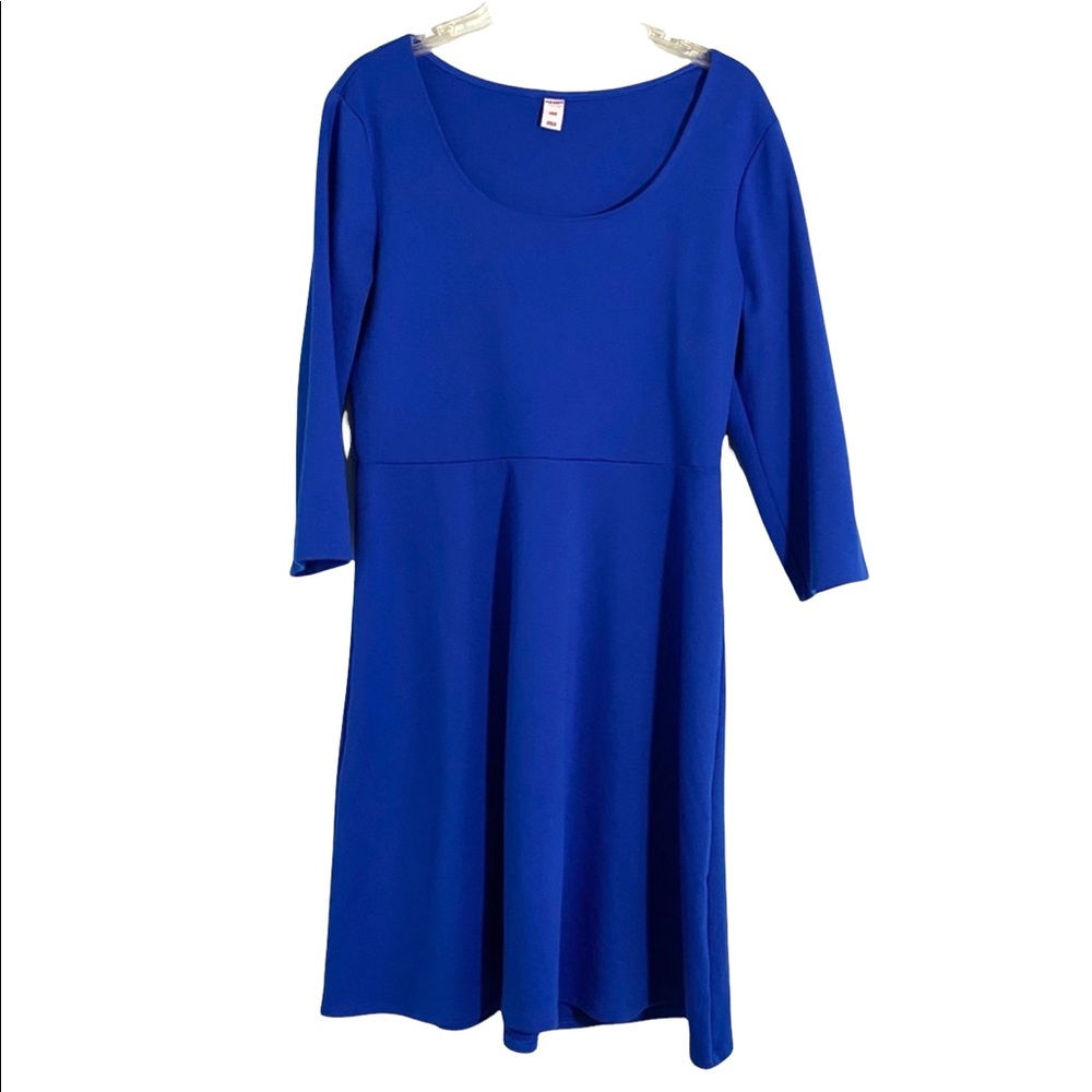 Old Navy Ponte Tango Dress 3/4 Sleeves Size Large